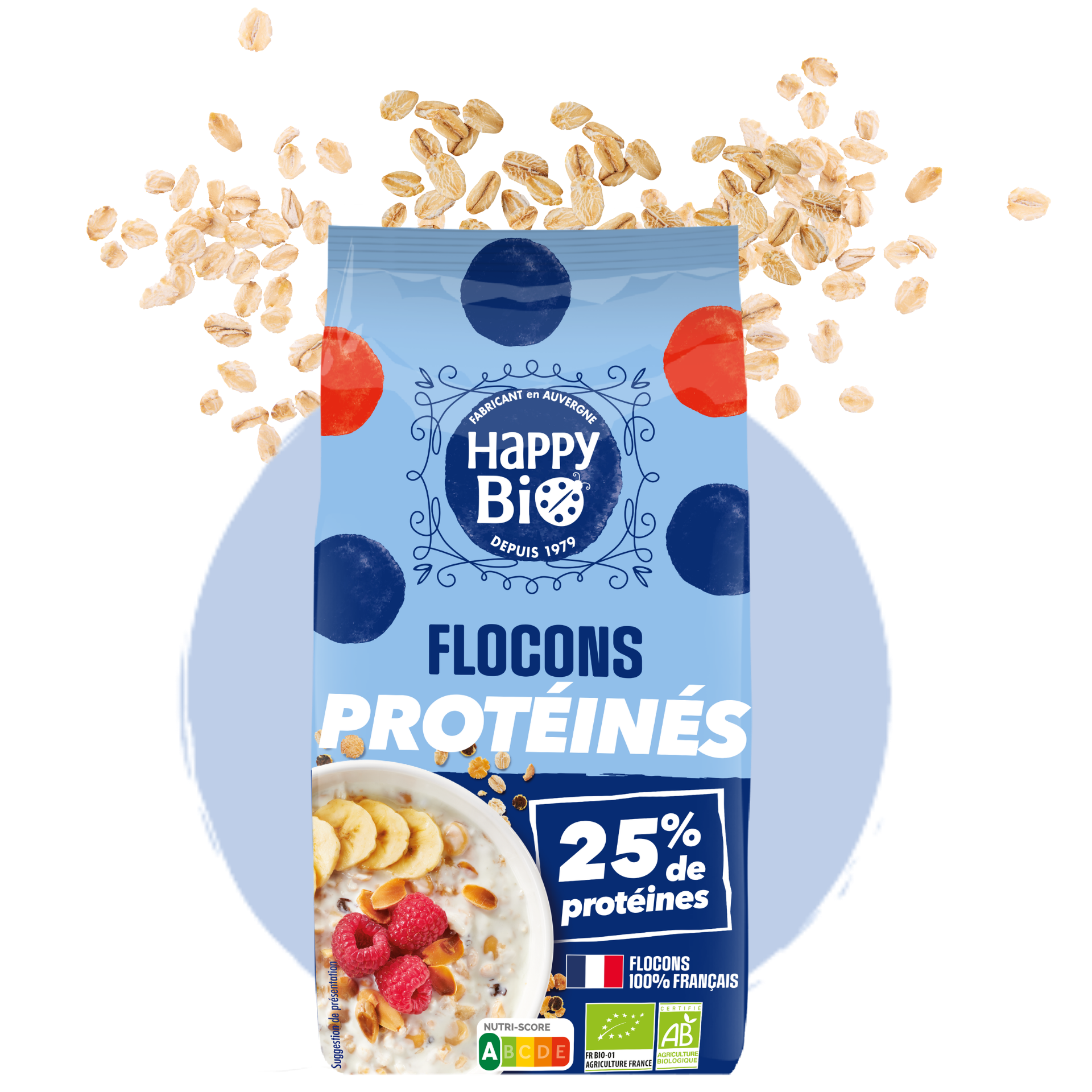 Flocons protéinés Happy Bio