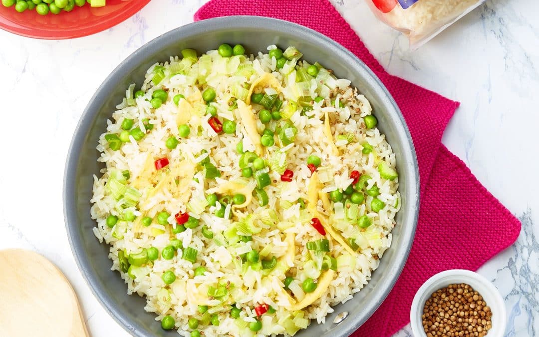 Riz frit aux petits pois