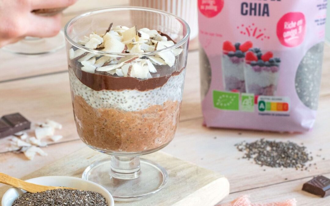 Verrine bounty au chia