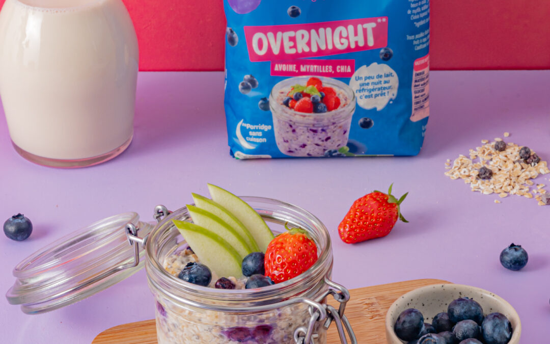 Recette Overnight Myrtilles