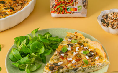 Quiche petits pois & feta Happy Bio