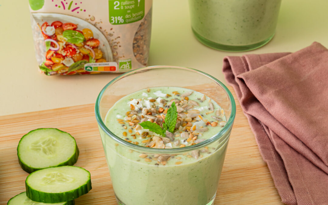 Gaspacho de concombre antioxydant