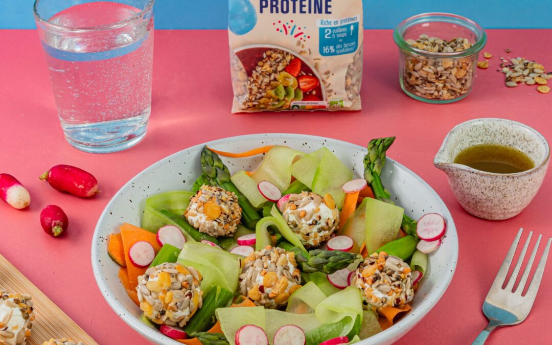 Salade printanière protéinées